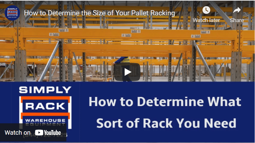 Screenshot of how to determine what rack you need post